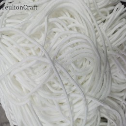 YeulionCraft elastyczna maska zespół maska liny taśma gumowa maska ucha wiszące sznur okrągły przewód 0.3cm dla DIY odzież rzemi