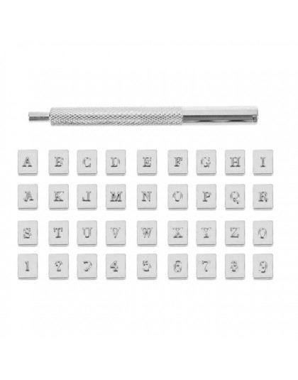 36 sztuk/zestaw A-Z 1-10 angielska litera alfabetu numery stemplowanie dziurkacz zestaw metalowe narzędzie skórzane craft alfabe
