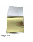 100 sztuk papiery foliowe liście liście arkusze 9x9cm imitacja złota Sliver miedzi rzemiosło artystyczne projekt papieru złoceni