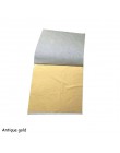 100 sztuk papiery foliowe liście liście arkusze 9x9cm imitacja złota Sliver miedzi rzemiosło artystyczne projekt papieru złoceni