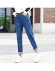 Nowe damskie 2020 marka modne dżinsy czarne białe niebieskie spodnie harem sprane dżinsy spodnie kobiece luźne dżinsy vintage dż