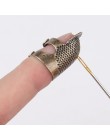 1 sztuk miedzi mosiądz szycia naparstek ochraniacz na palce metalowa osłona Protector Pin robótki pikowania Stitch Craft akcesor