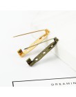 10 sztuk Metal agrafki 15/20/25/30/35mm broszka złącza blokada na Pin biżuteria złoto/srebrne półfabrykaty dla DIY odzież zapasy