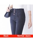 Tataria jesienne zimowe jeansy damskie wysokiej talii obcisłe ciepłe grube dżinsy damskie wysokie elastyczne Plus Size jeansy ze