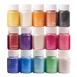 32 kolory na robienie mydła/mydła barwniki/Nail Art/Eyeshadow DIY Mica pigment w proszku zestaw dostaw proszku żywicy w butelce 